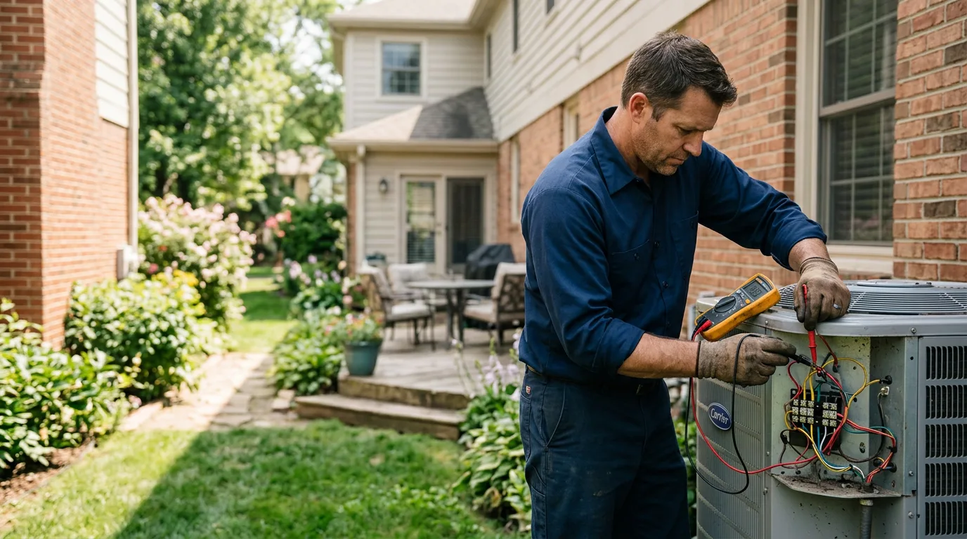 HVAC technician working near Cayuta, NY